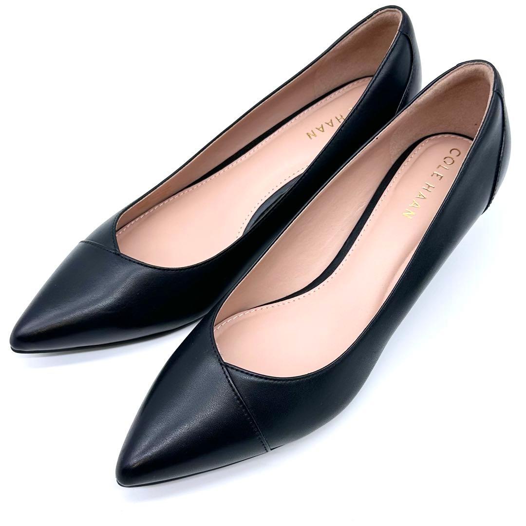 ほぼ未使用✨コールハーン ブレンリー パンプス ヒール 本革 黒 24.5cm位
