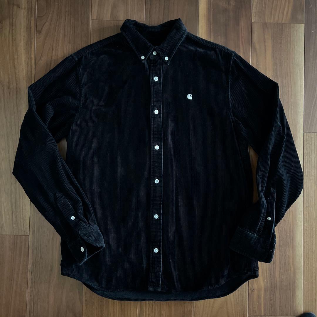 carhartt コーデュロイシャツ M ブラック