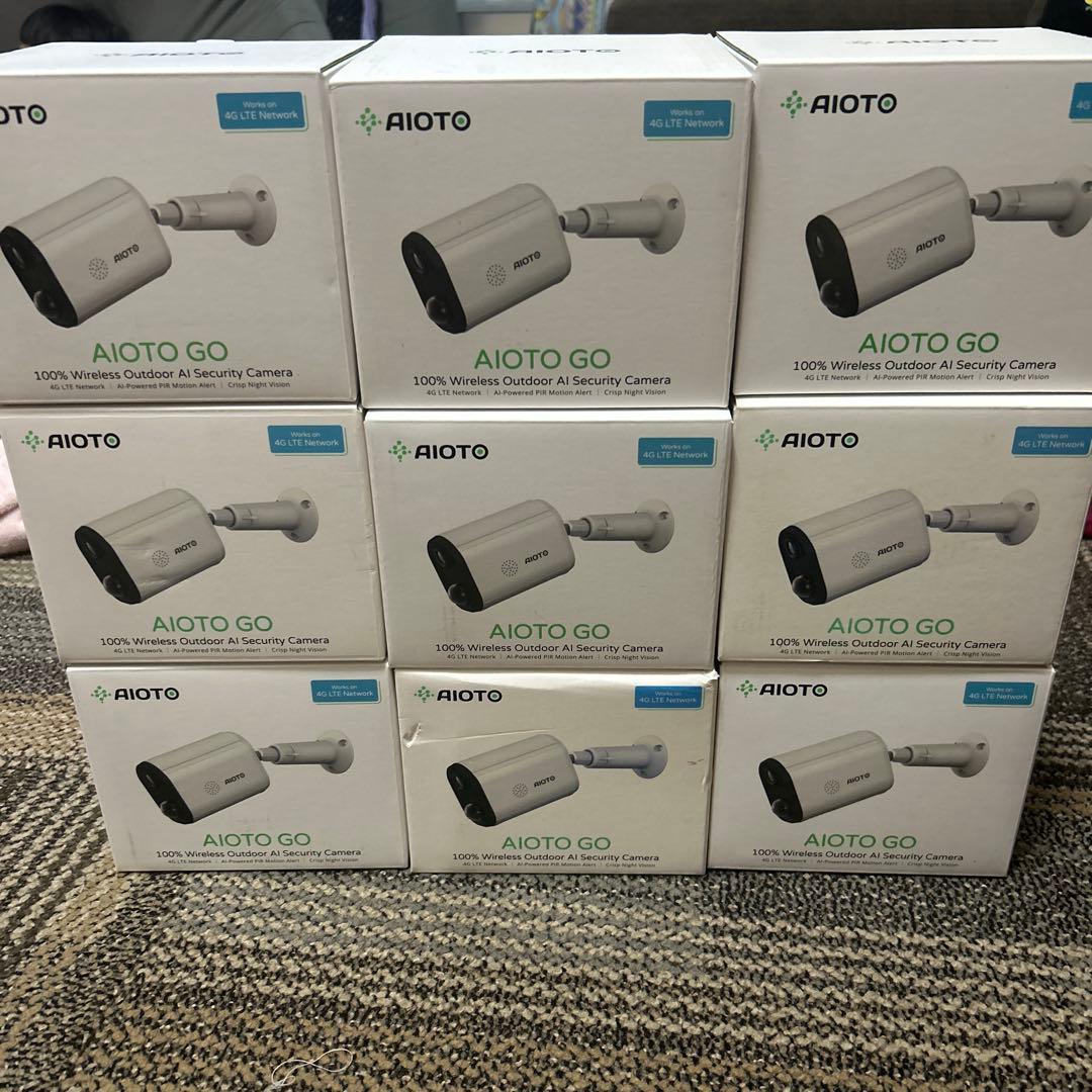 AIOTO GO セキュリティカメラ 9台とソーラーパネルセット