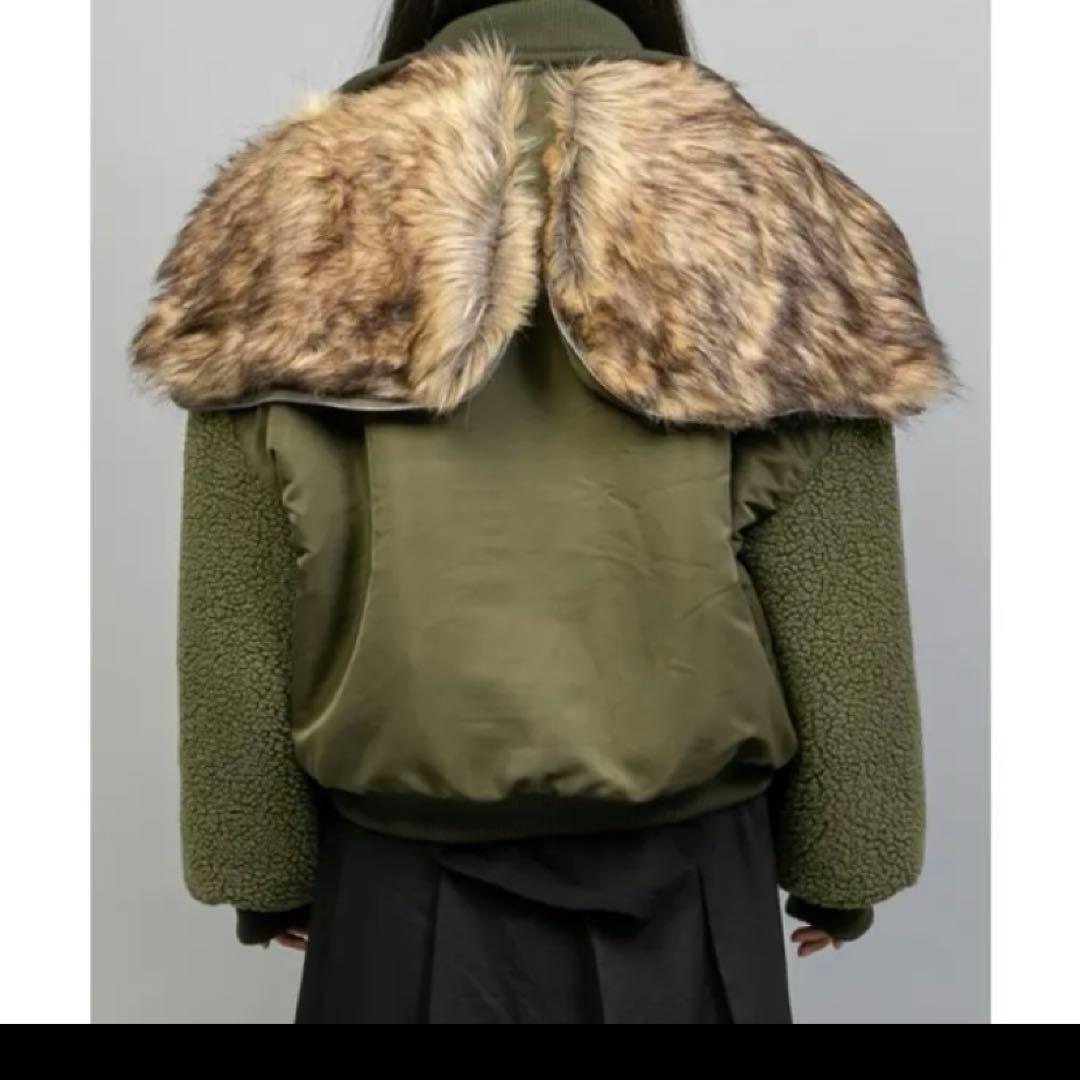 RASVOA コンビバックルブルゾン ブラック