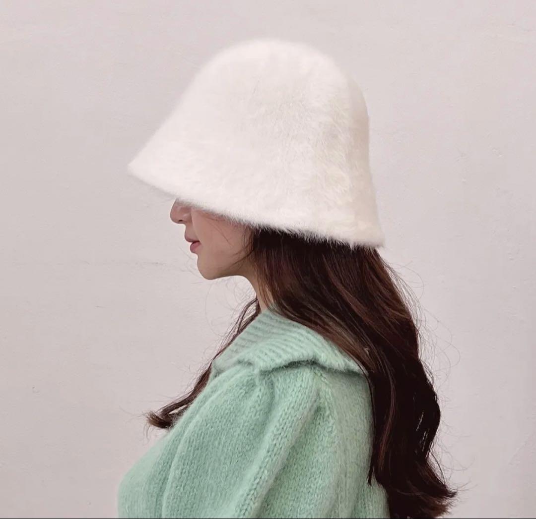 2WAYニットスリーブエコファーダウンジャンパー　バケットハットSET