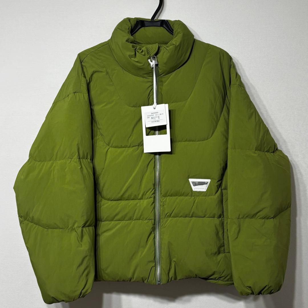 EKCOOKIES カラーボリュームダウンジャケット グリーン Mサイズ
