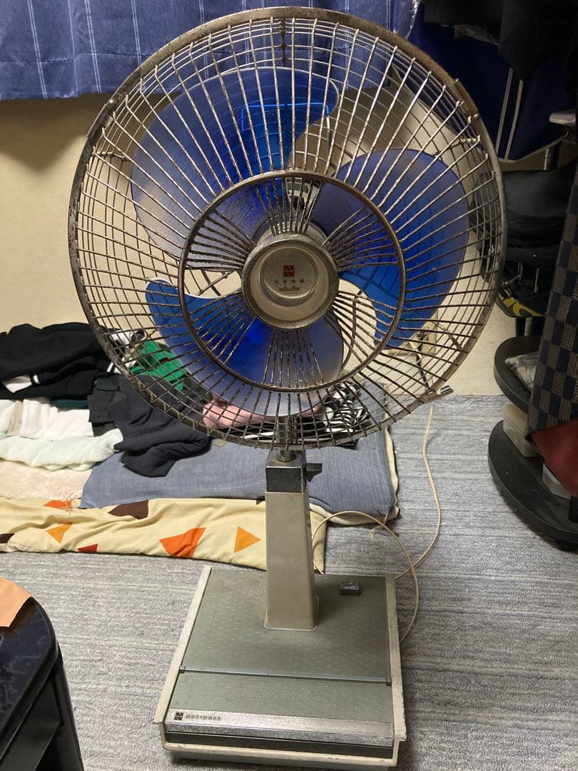 レトロ王冠ロゴ付きナショナルF-30MM動くけどジャンク品