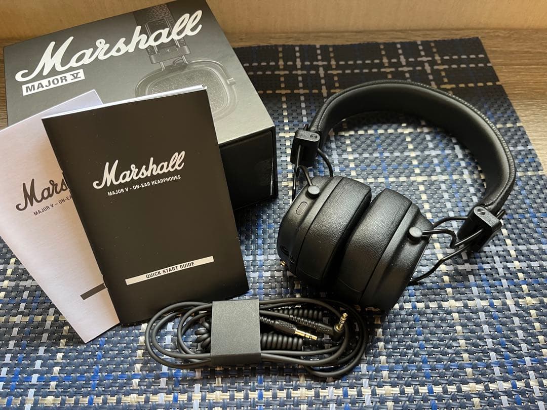 Marshall Major V ブラックヘッドフォン