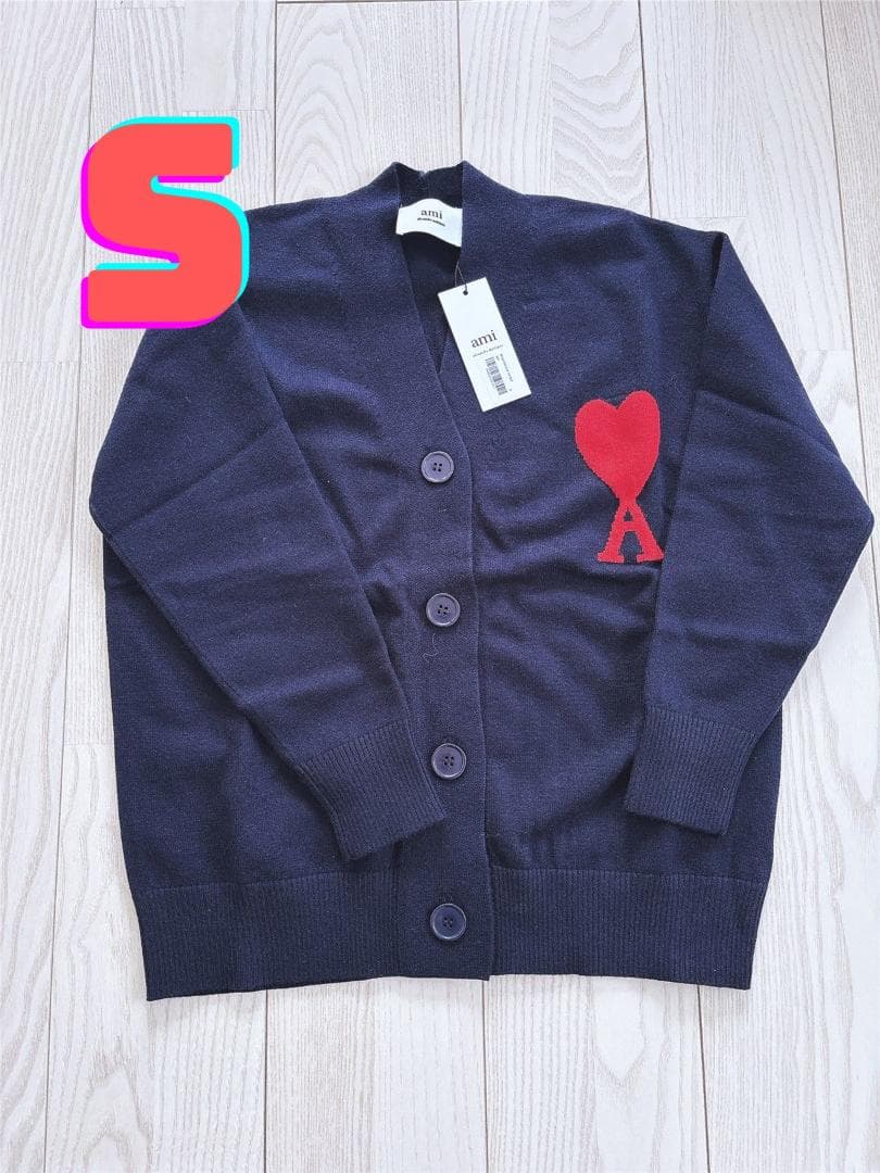 【新品】AMI PARIS アミパリス カーディガン 黒 Sサイズ