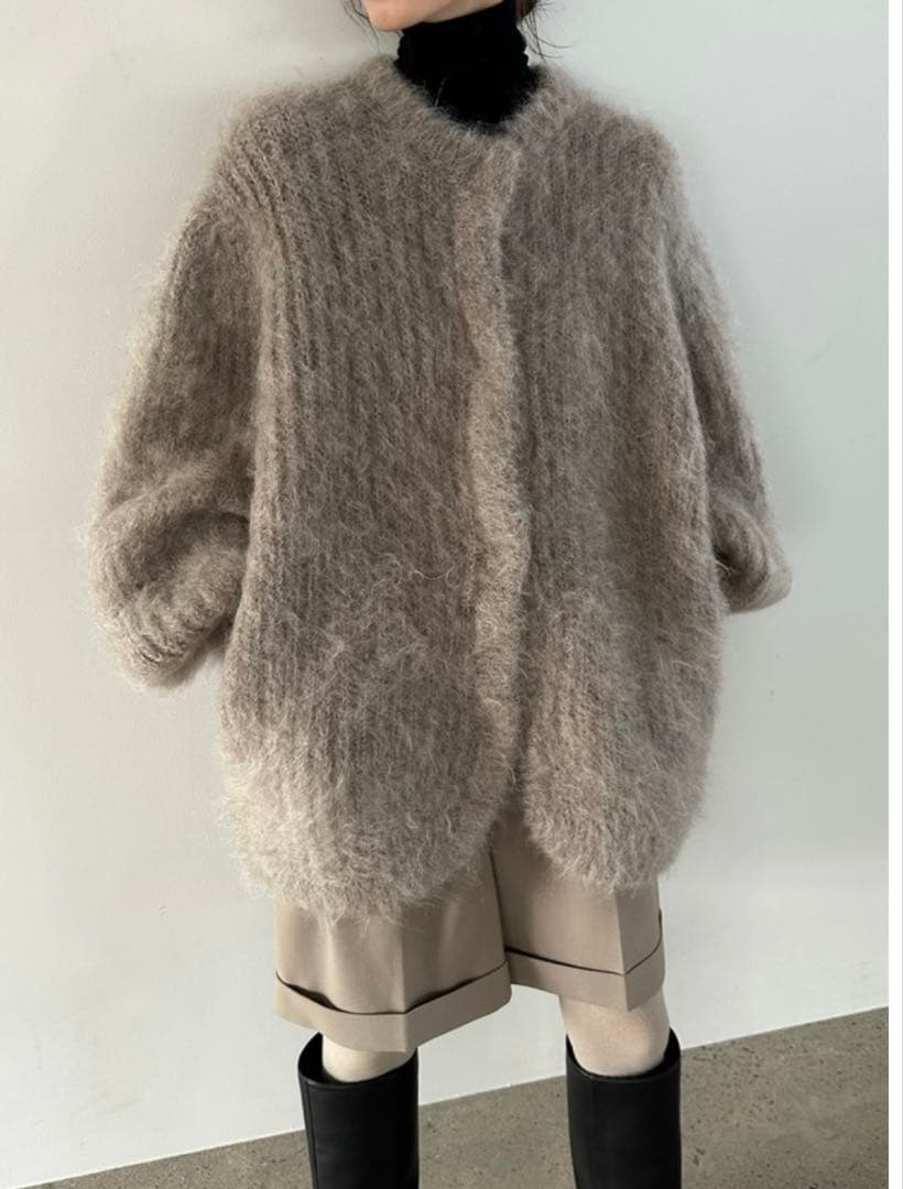c*3様 clane MOHAIR SHAGGY CARDIGAN カーディガン