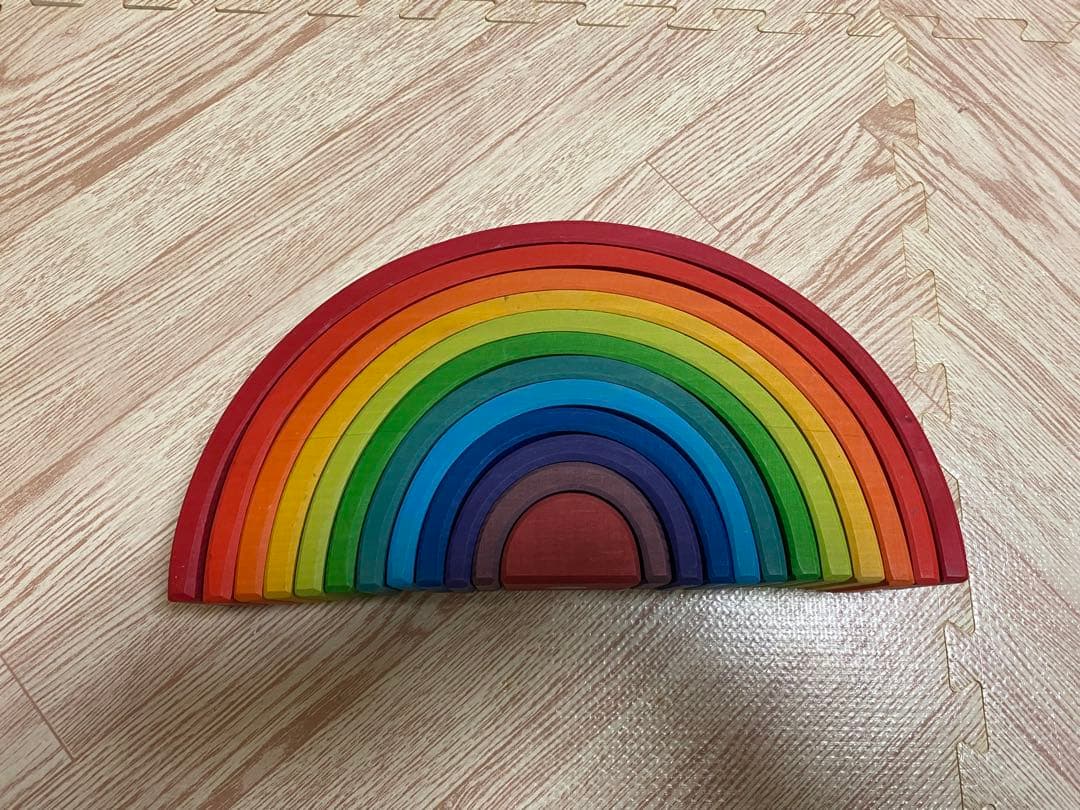 グリムス アーチレインボー木製知育玩具