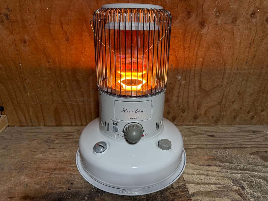 美品 芯乾燥済 石油ストーブ 置台新品レインボー RB-250分解メンテナンス済