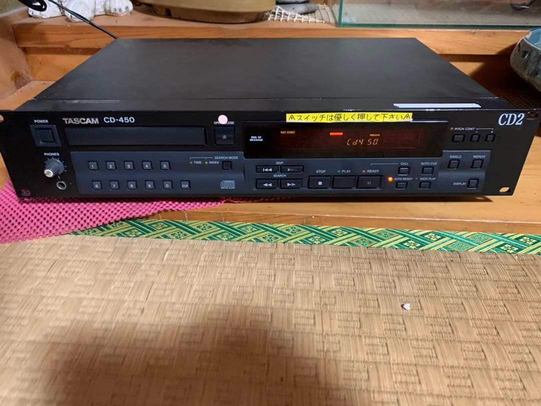 動作品　TASCAM　業務用CD　プレーヤー　CD-450