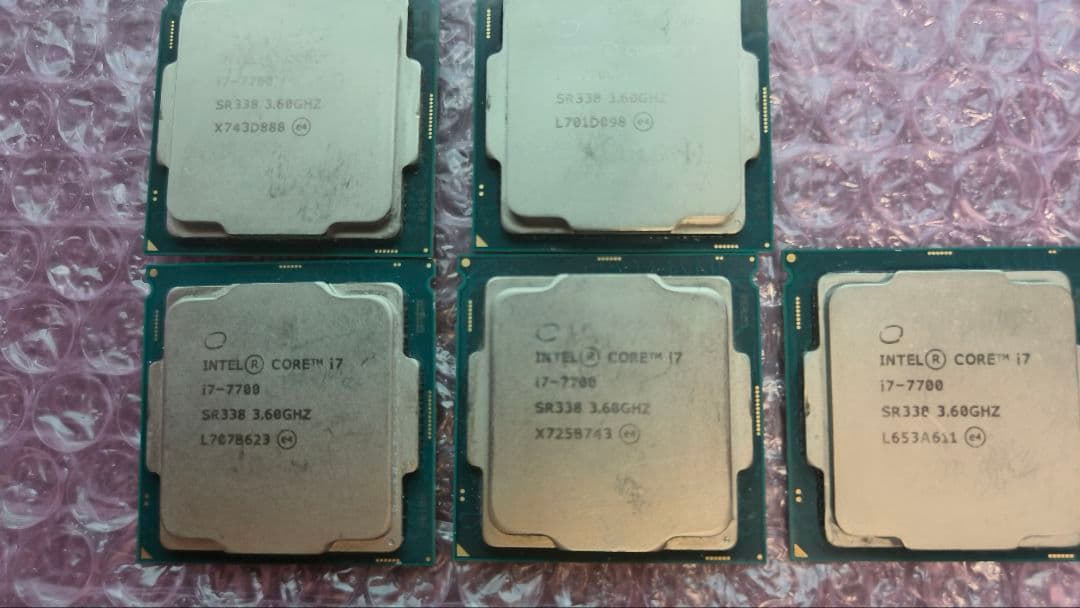 core i7 7700 7個まとめ売り動作確認済み