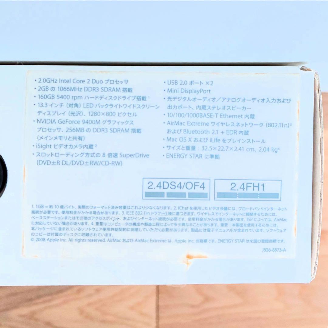 MacBook本体 Apple MacBook 2GHz Core 2 Duo