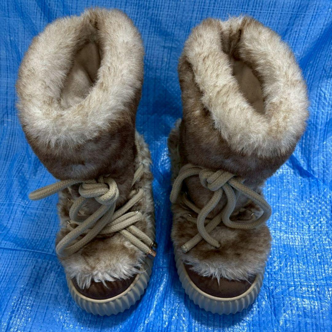 訳あり　YELLO YGRITTE FAUX FUR BOOTS