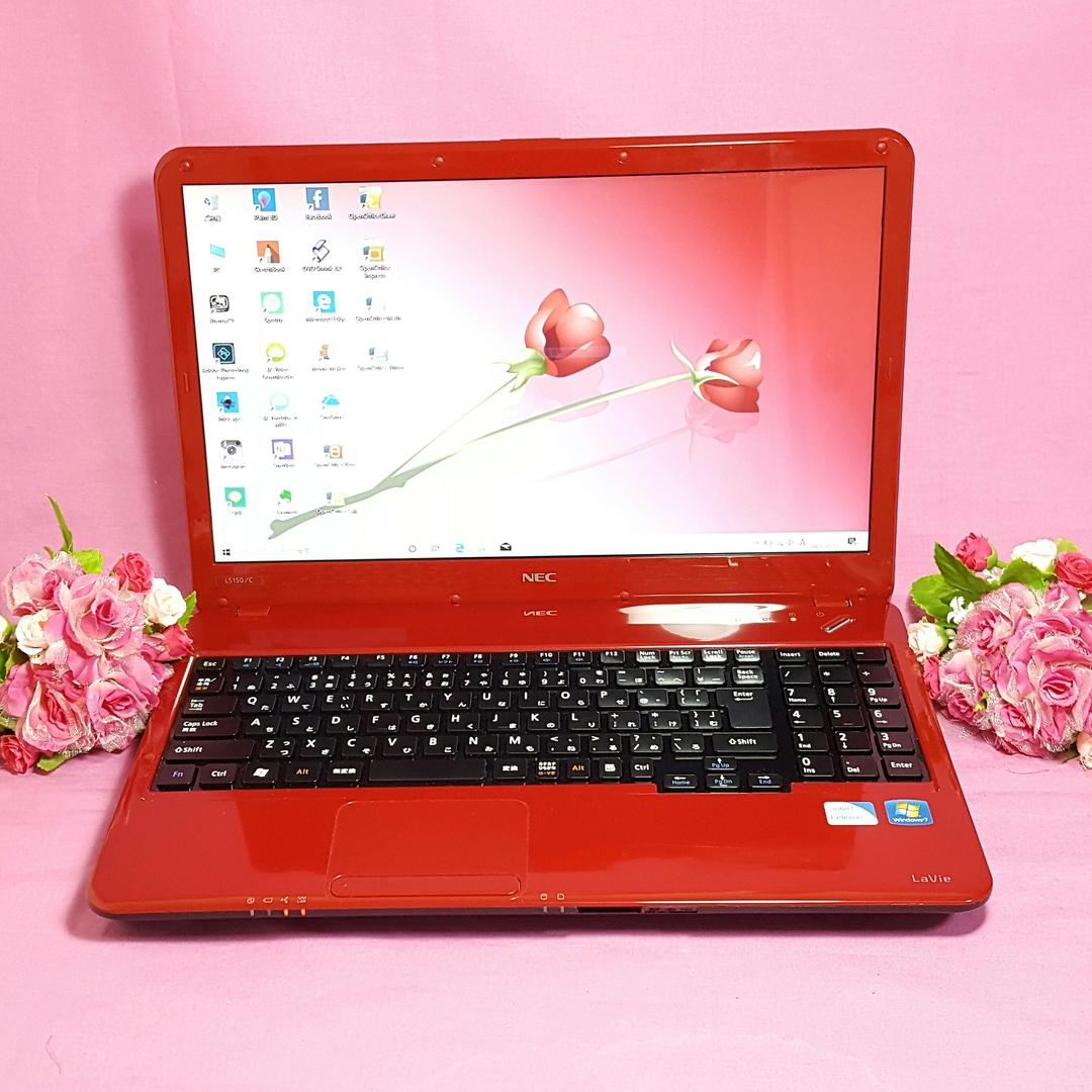 Window10❥Pentium❥レッド❥LaVie❥HDMI❥テンキ❥オフィス