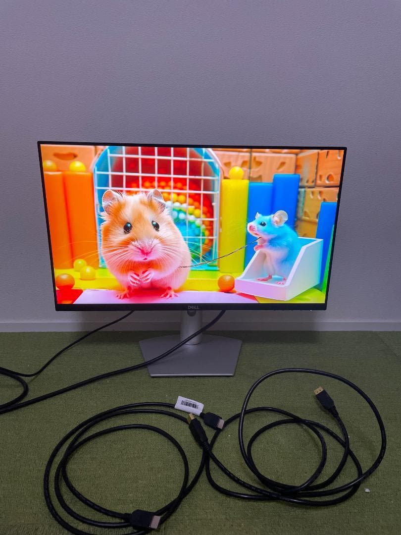 Dell 2021年製 モニター縦横回転、高さ調節機能付き ディスプレイ