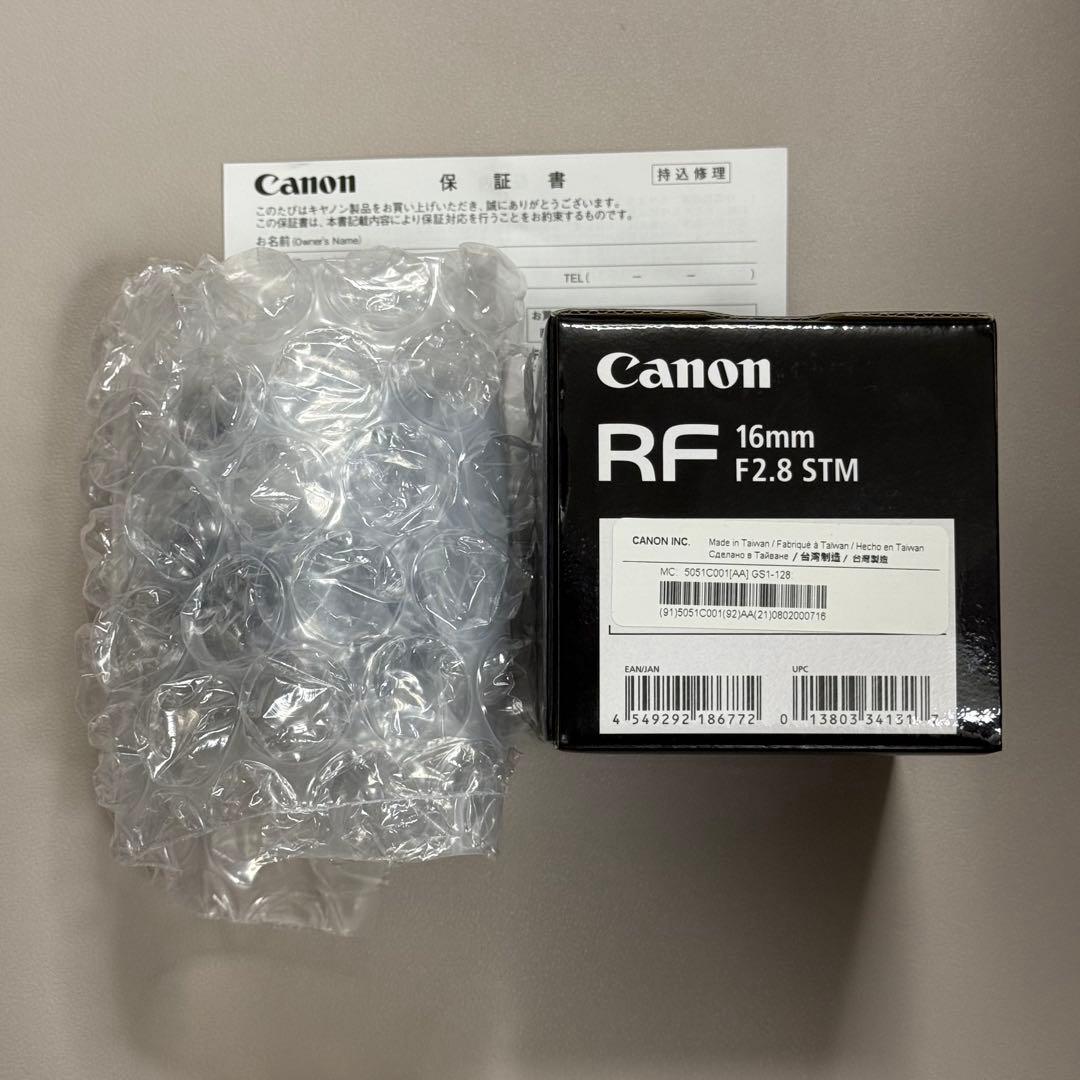 【美品・防湿庫管理】Canon RF16mm F2.8 STM