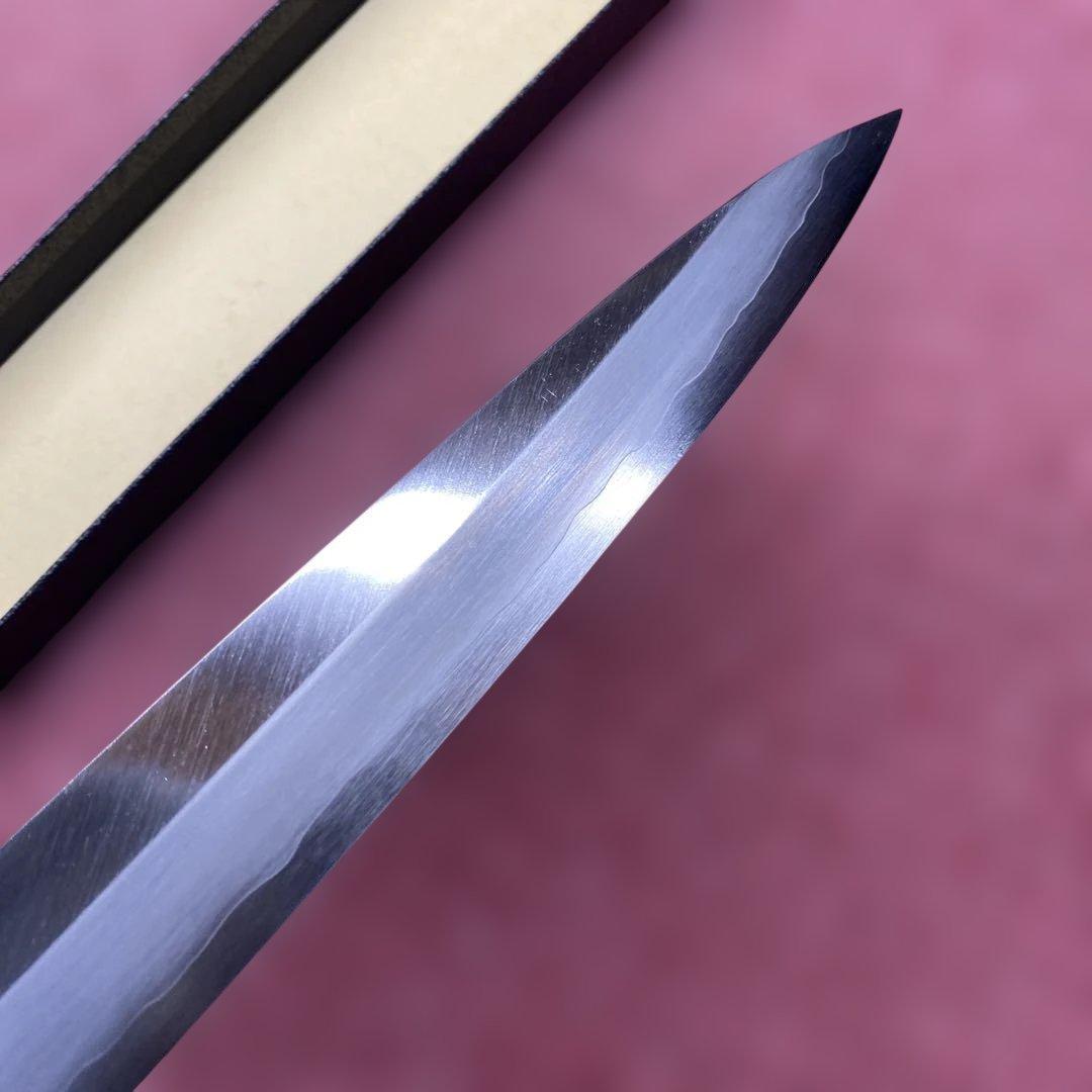 銀三　柳刃包丁　240㎜ 8寸 柄無し