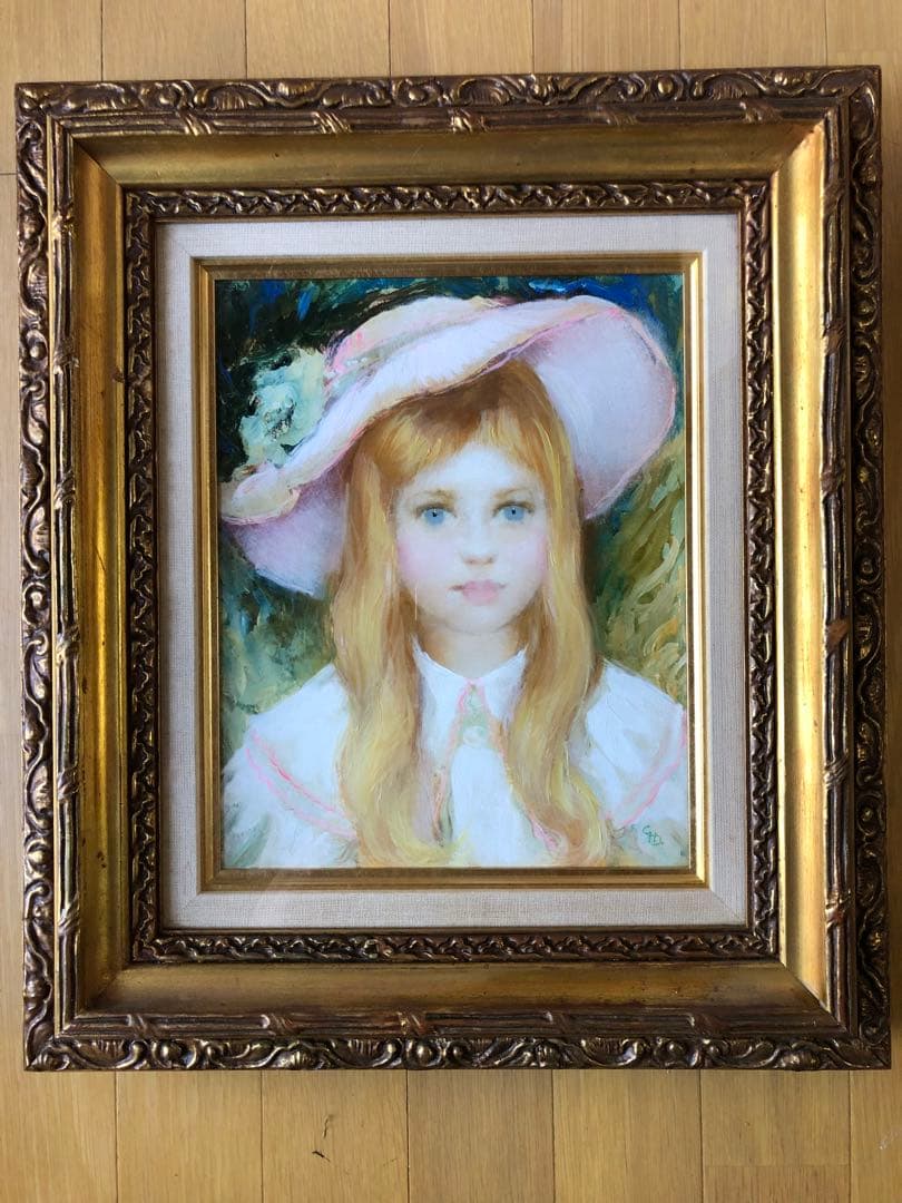 ゴンテルハズィ 少女の肖像画 サイン入り