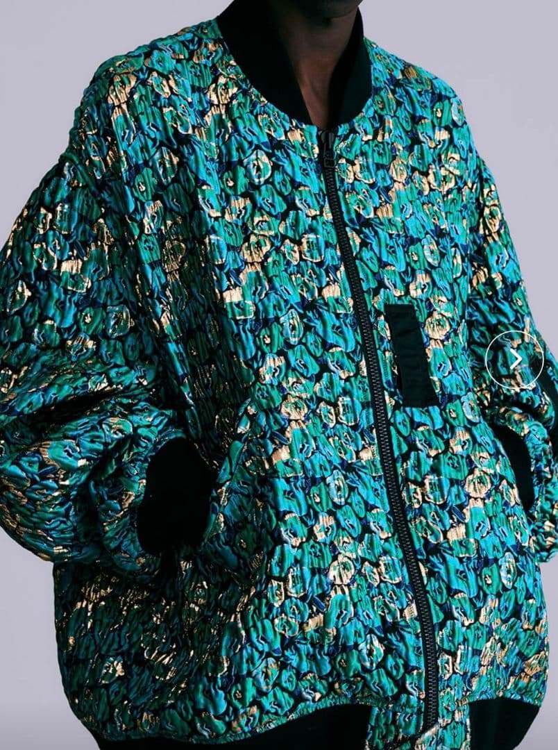 NOISE MAKER ふくれジャガード オーバーサイズ ブルゾン 新品 タグ付