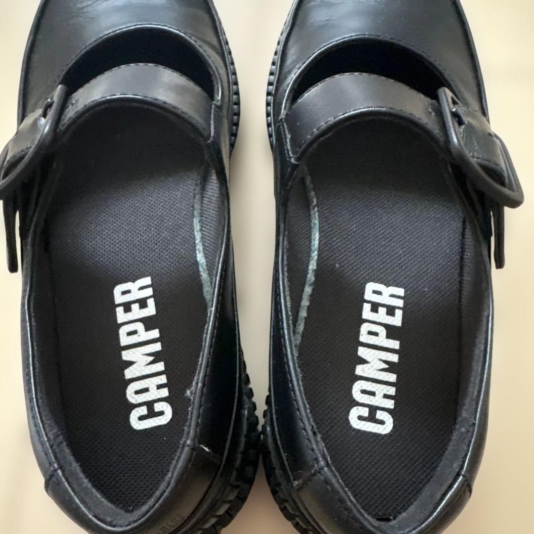 最終お値下げ　CAMPER カンペール　ブラック ローファー　35