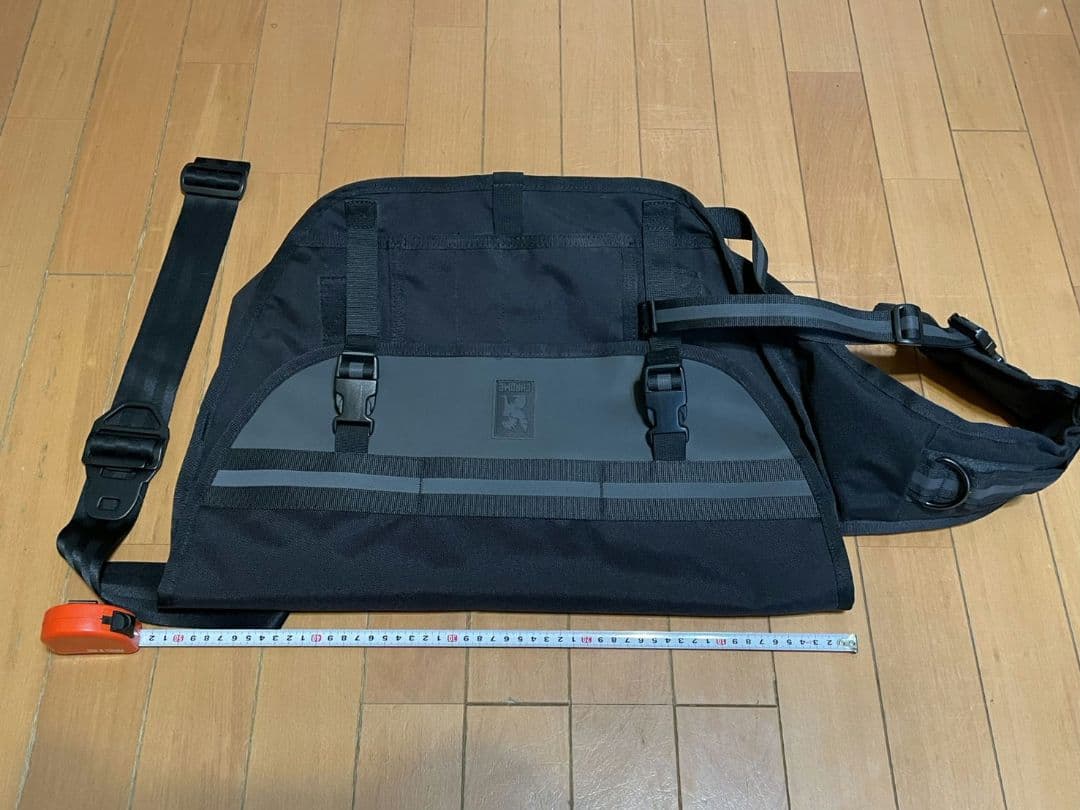 CHROME メッセンジャーバッグ 黒/灰（反射モデル）極上