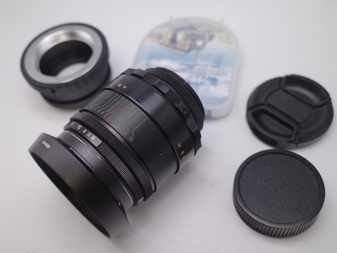 70 デッドストック　ぐるぐるボケレンズ　ヘリオス　44-2　M42アダプター付