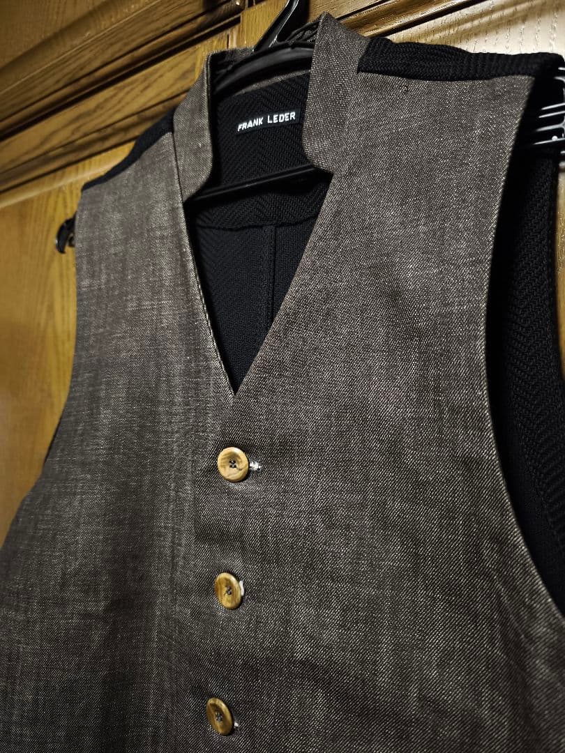 フランクリーダー　×　SLOW＆STEADY別注　ジャーマンデニムベスト　S