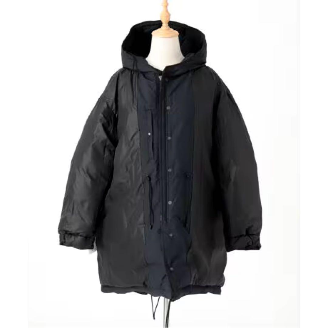 美品【STAMMBAUM】LESSAGE DOWN COAT ダウン　コート 黒