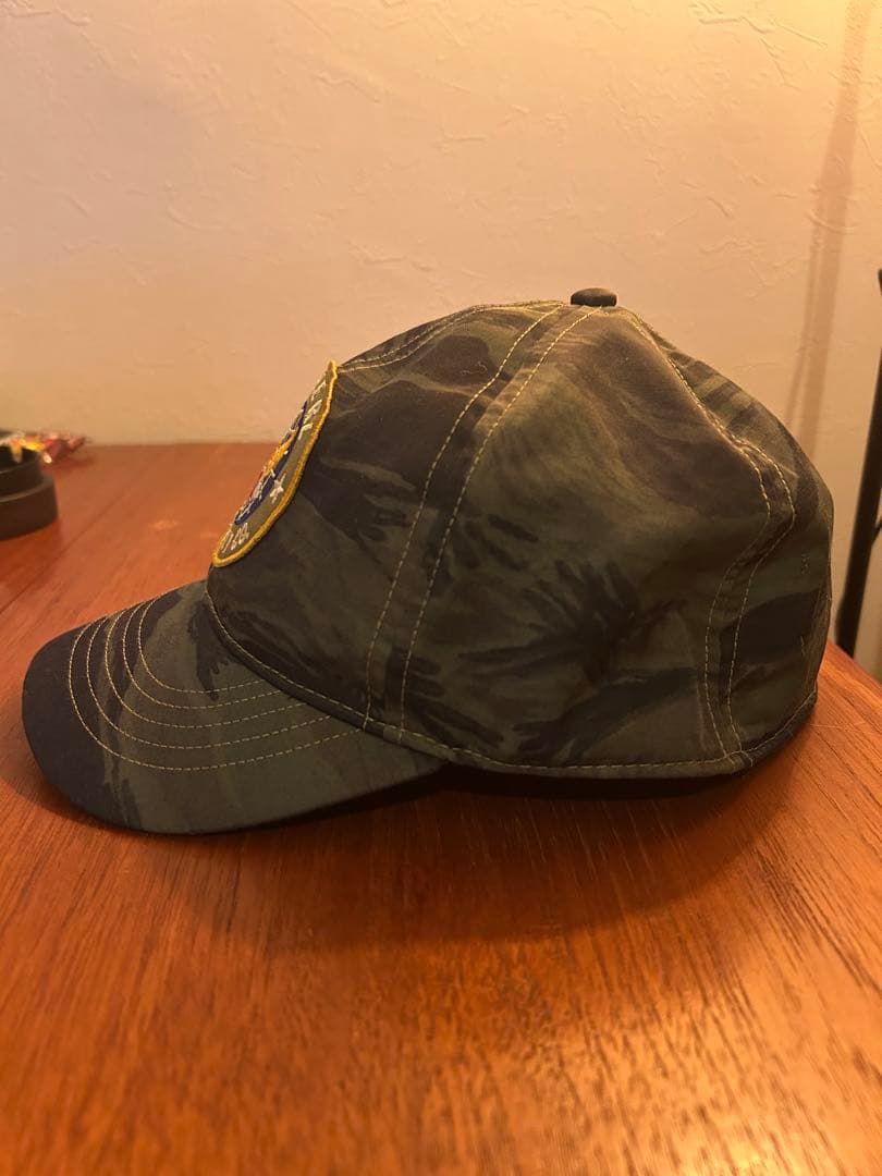 DOUBLE RL カモフラージュ ナイロンベースボールキャップ
