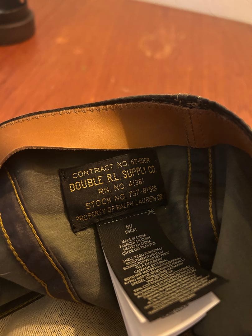 DOUBLE RL カモフラージュ ナイロンベースボールキャップ