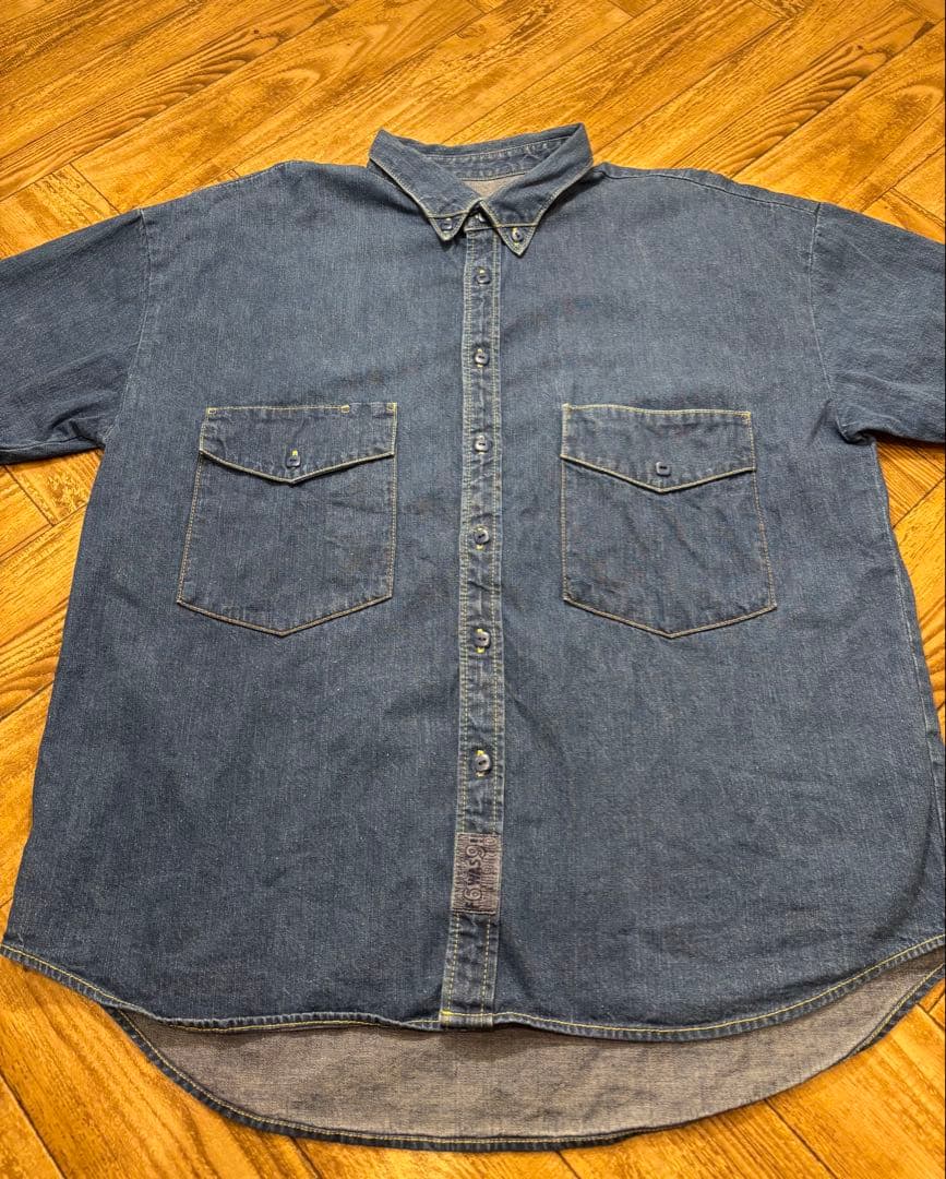 20SS TENDERLOIN テンダーロイン 半袖 デニム シャツ M