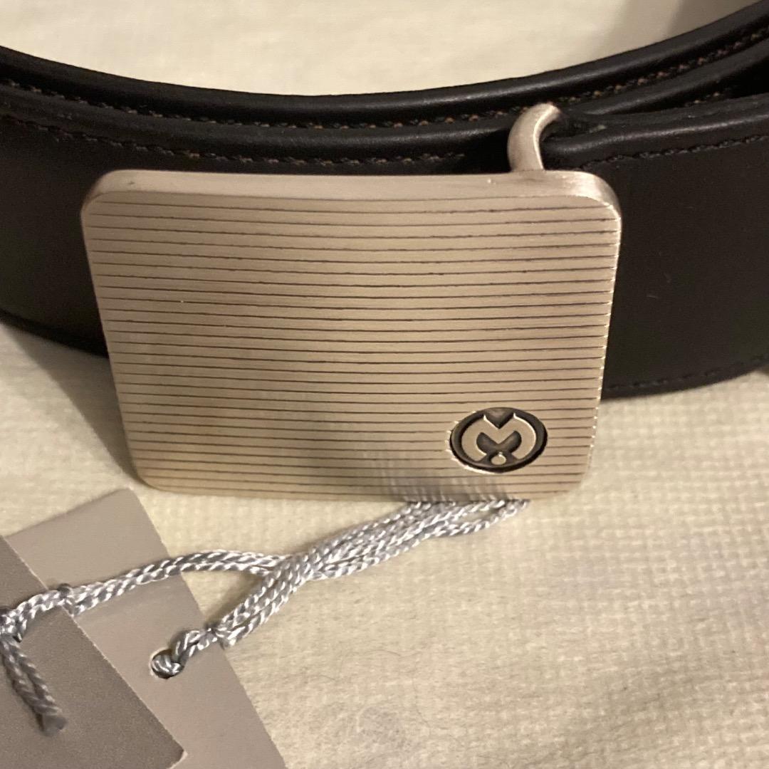 未使用タグ付き mila schon シルバー925 バックル 革ベルト