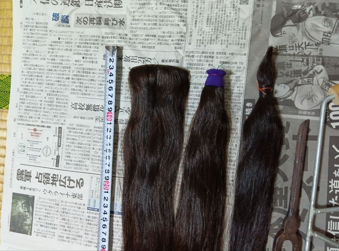 日本髪　かもじ　前髪立て　前髪おさえ　マーセルアイロン