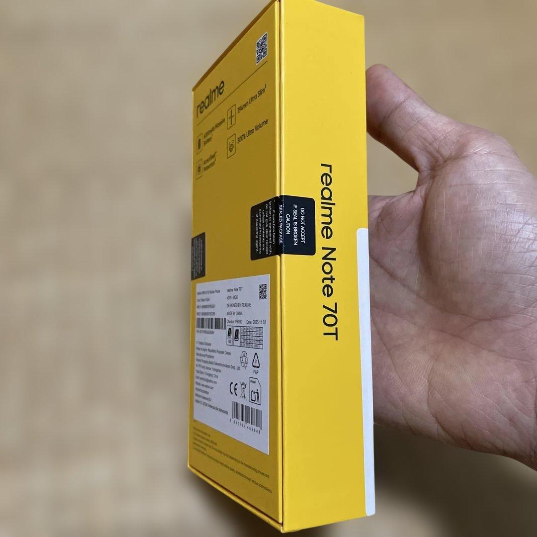 スマートフォン本体 Realme Note 70T 64GB 4GB RAM