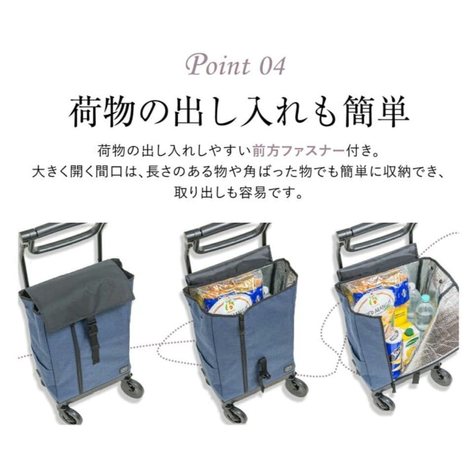 【新品未使用品】GRANMARIE ショッピングカート GM-124 ドット柄