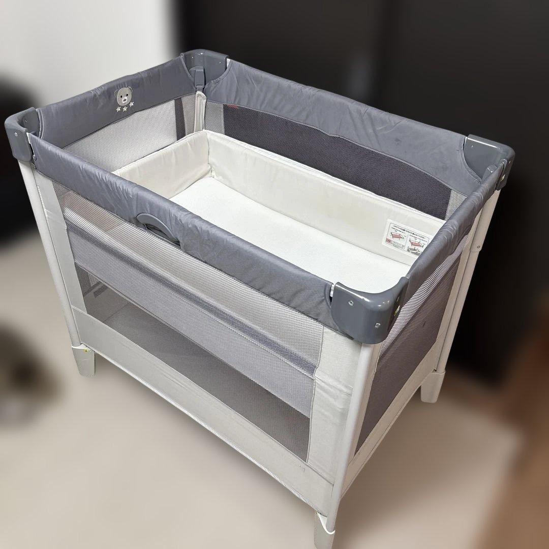 アップリカ ベビーベッド ココネルエアー AB グレーベアー