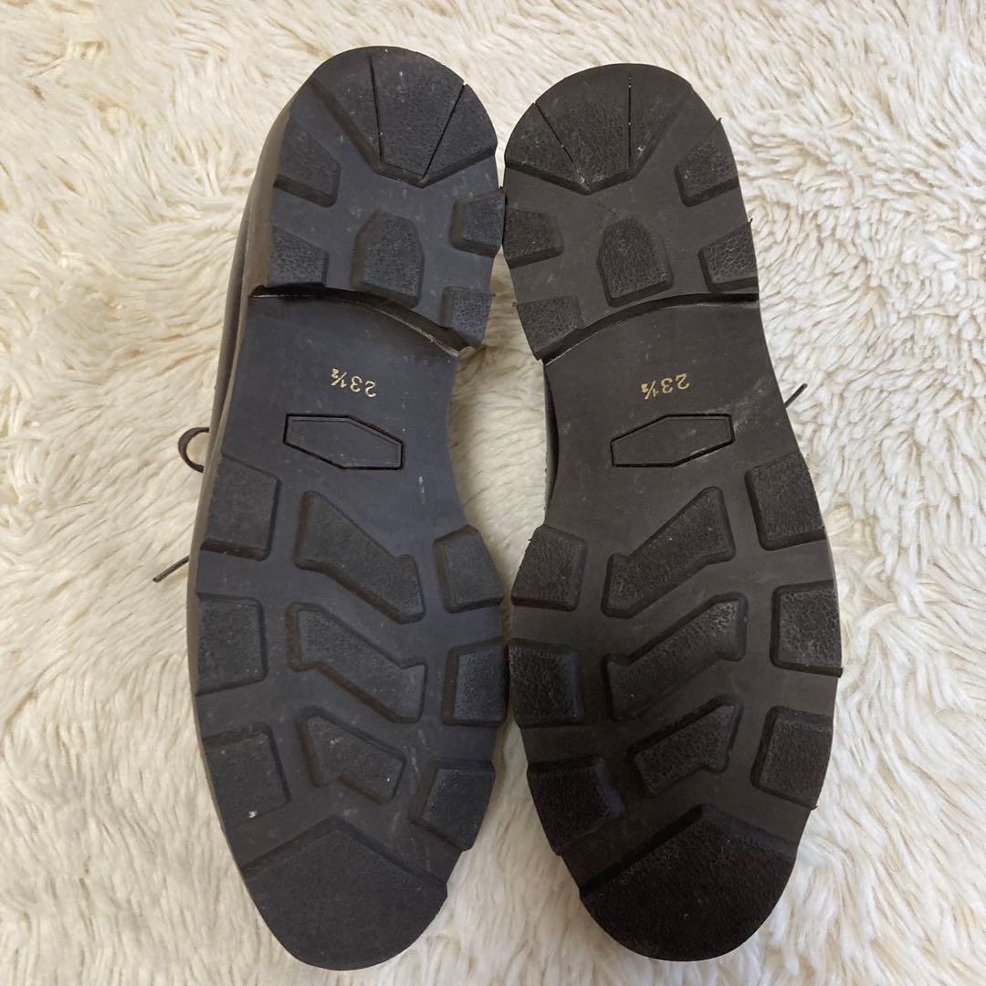 イッセイミヤケ ACCESSORY ドレスシューズ パンチング ダークブラウン