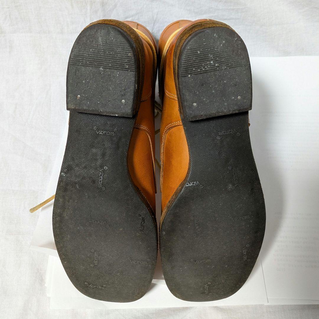 【MOTO】レースアップブーツ　編み上げブーツ　レザーブーツ　24cm相当