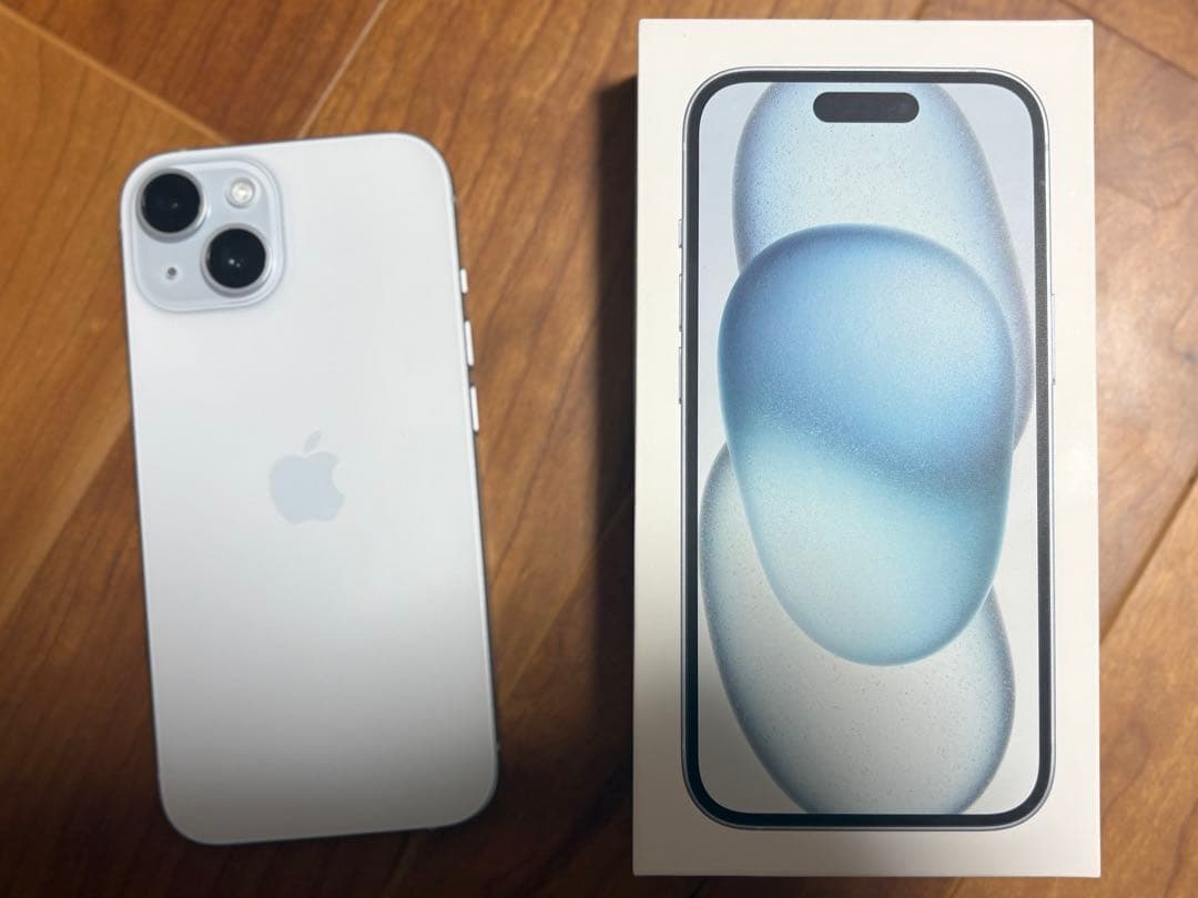 Apple iPhone 15 blue 本体　256GB バッテリー100%