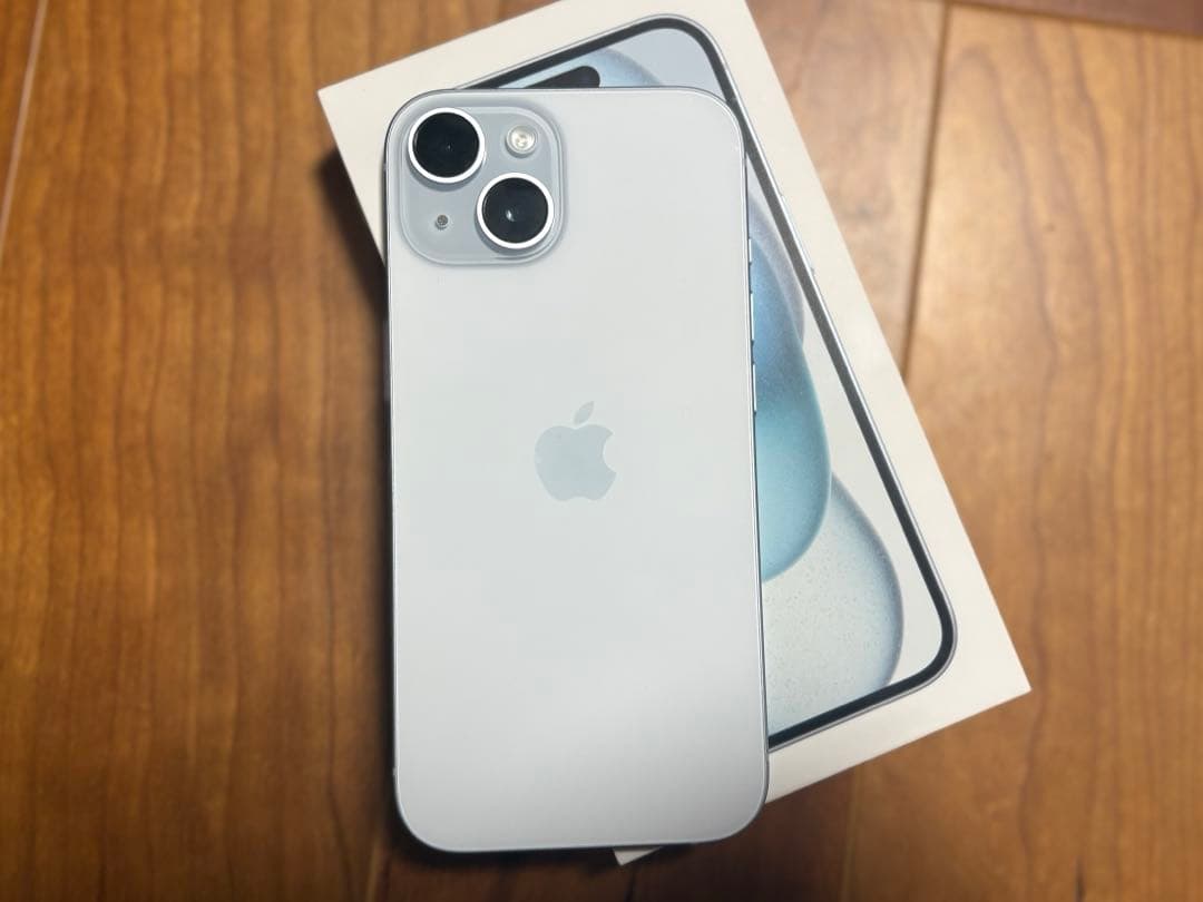 Apple iPhone 15 blue 本体　256GB バッテリー100%