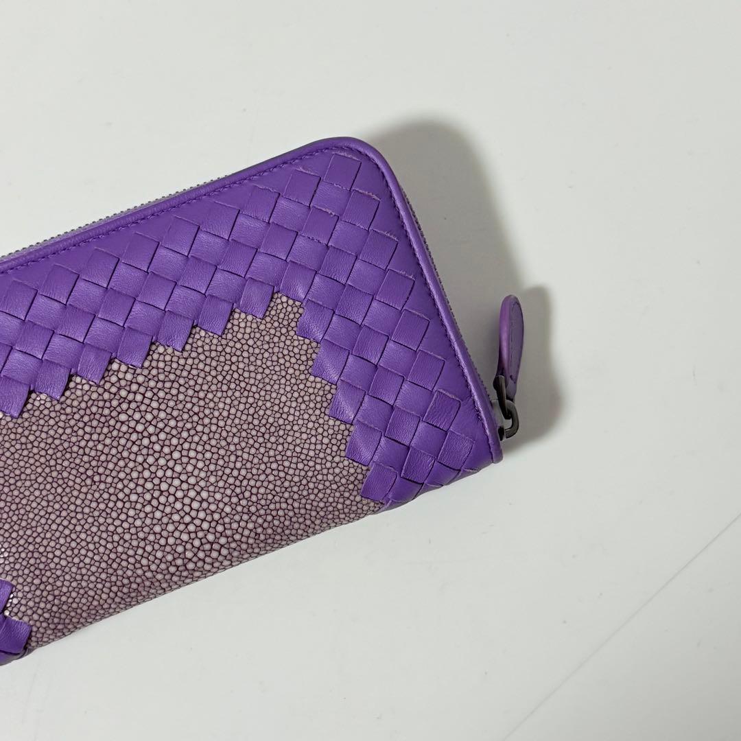 ⭐️新品未使用⭐️　ボッテガヴェネタ　イントレチャート　スティングレイ　長財布