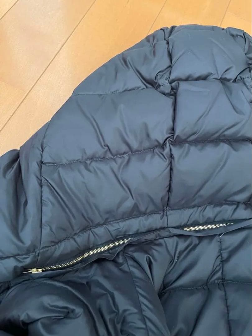 2度着用　Ballsey タフタファーコンビダウンコート黒　美品