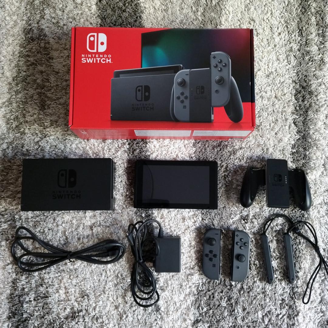Nintendo Switch グレー Joy-Con不良 元箱付き