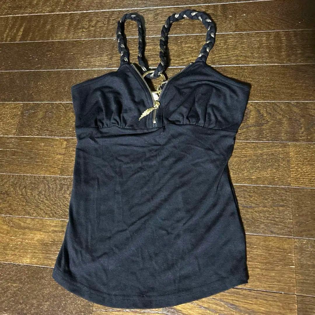 d.i.a. ダイヤ　平成ギャル　黒　キャミソール　フェザー