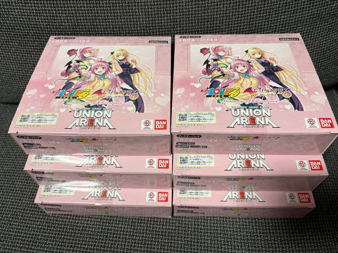 ToLOVEる BANDAI UNION ARENA 6BOX テープ付き