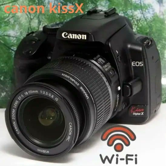 ❤️Canon kissX☆スマホ転送OK&初心者向け軽いカメラ♪付属品多数❤️