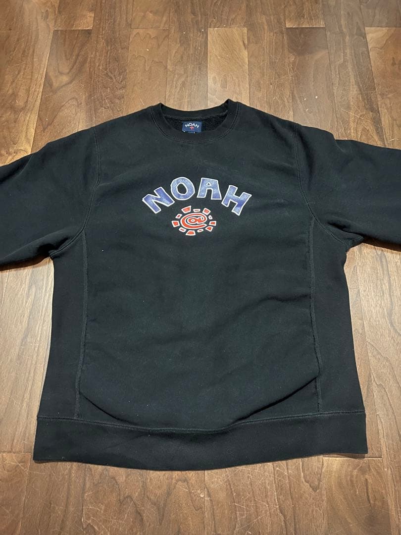 NOAH ALWAYS ブラック クルーネック スウェット