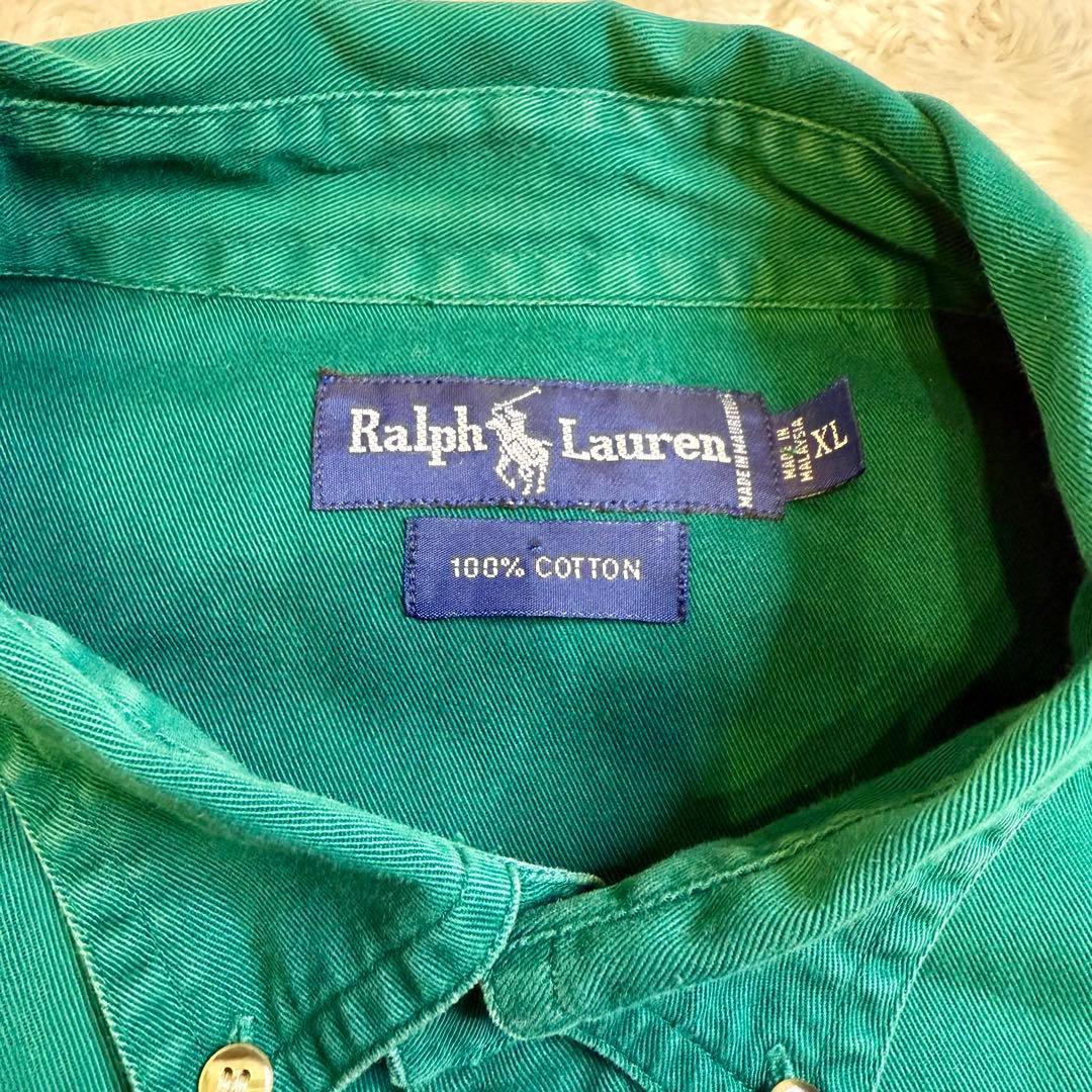 【希少】Ralph Lauren ポロベア刺繍 マルチカラー パッチワーク XL