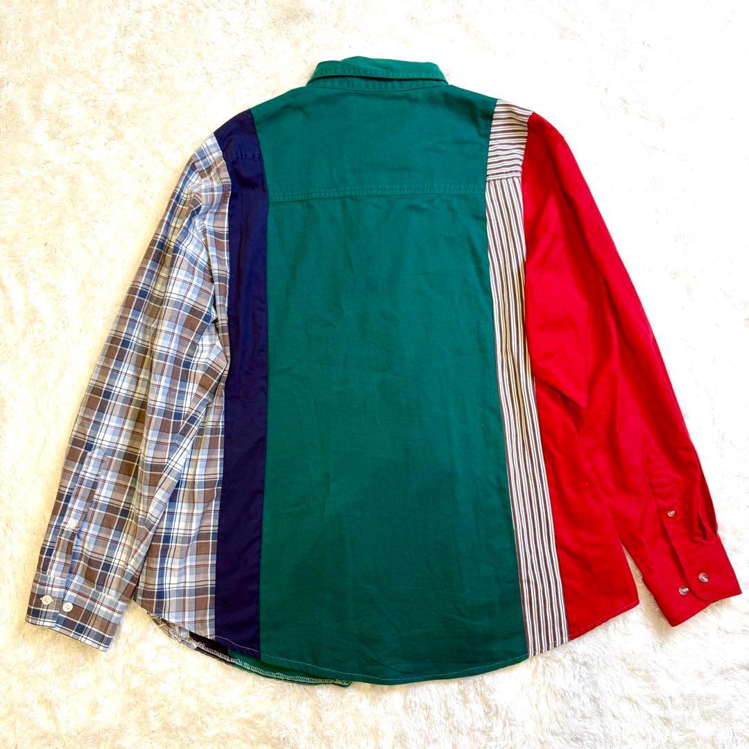 【希少】Ralph Lauren ポロベア刺繍 マルチカラー パッチワーク XL