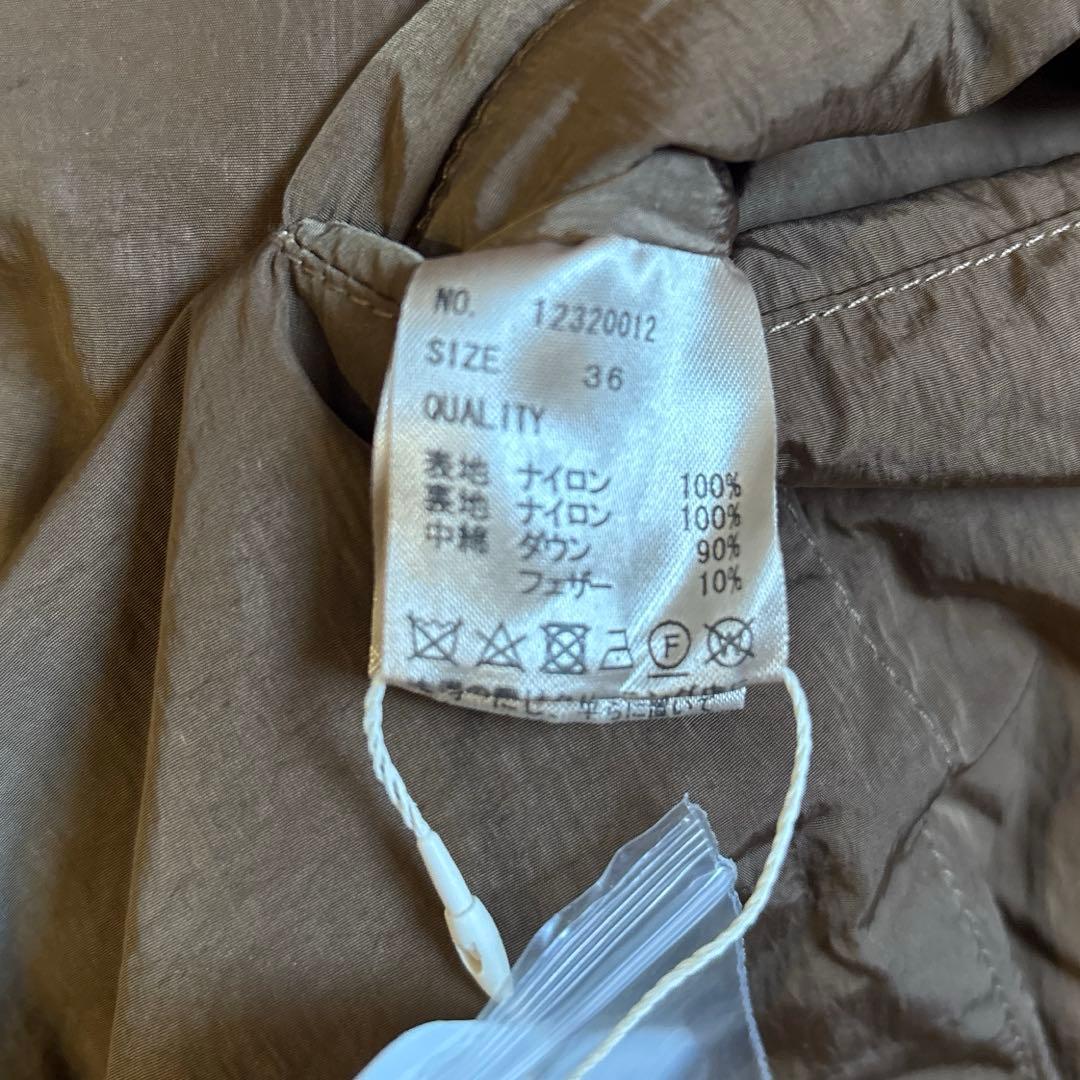 TODAYFUL スタンドカラーダウンジャケット　キャメル36