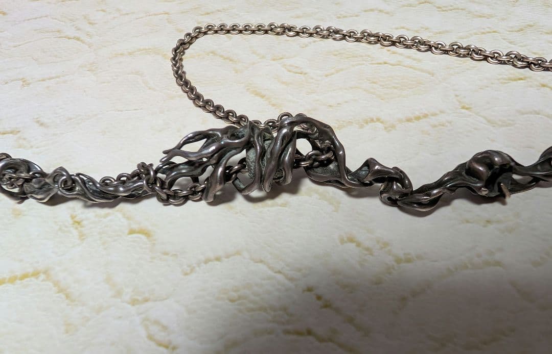 TAUJAN ネックレス チェーンタイ ガゼット 葵 オニキス タウジャン